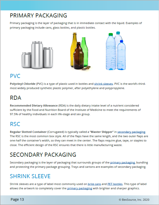 The Ultimate Beverage Business Glossary Sample Page 2