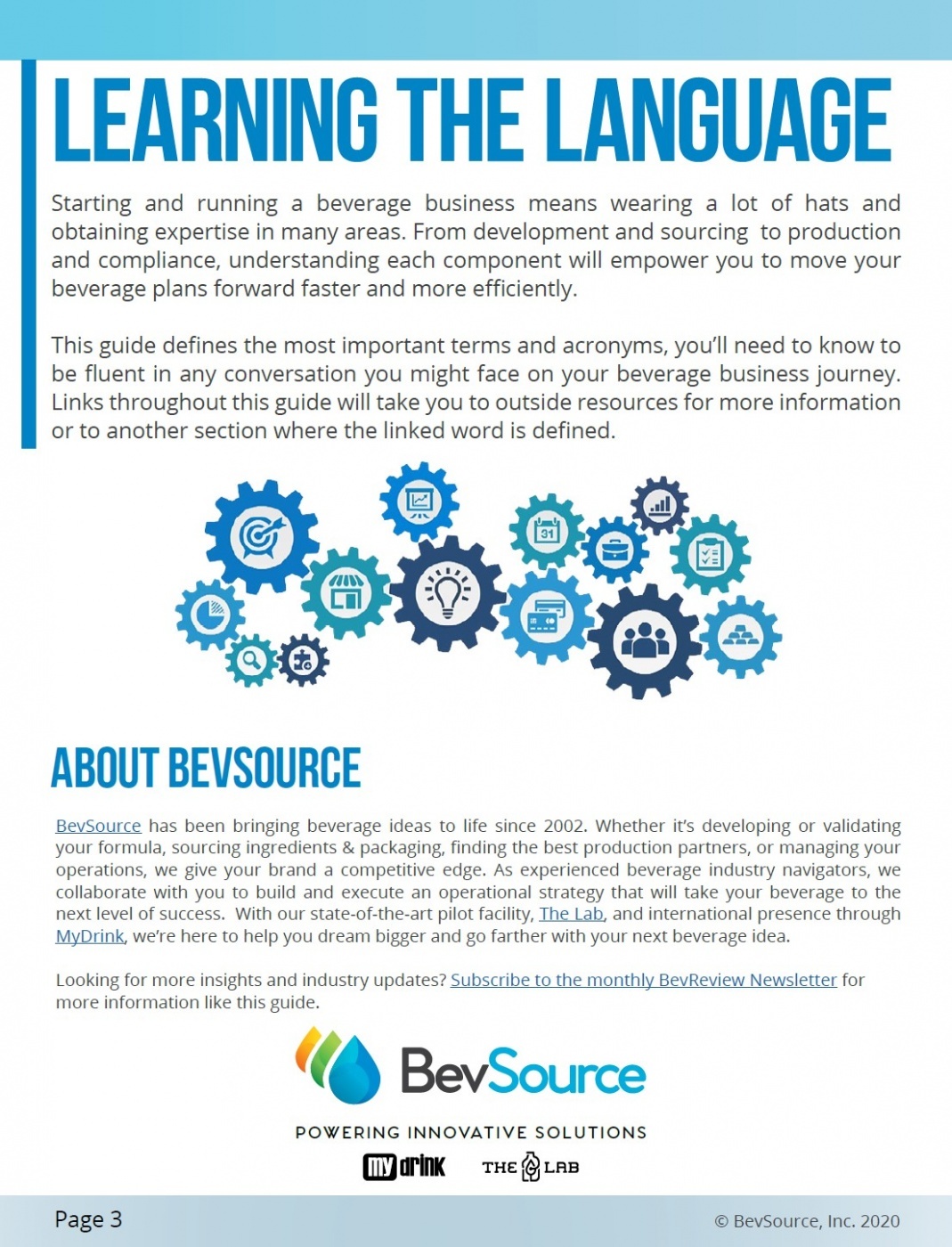 The Ultimate Beverage Business Glossary Sample Page 1