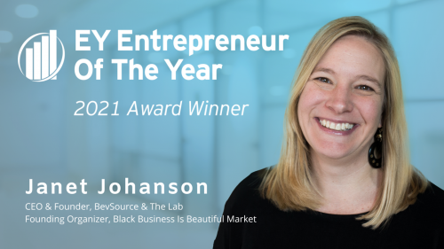 Janet Johanson of BevSource, The Lab, Black Business Is Beautiful Market, Named as an Entrepreneur of the Year 2021 Heartland Award Winner