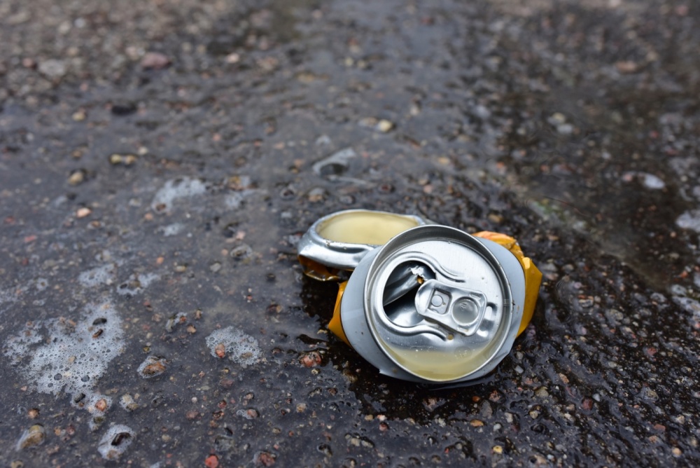 Leaking beverage cans