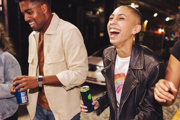 A group of adults enjoying nonalcoholic beverages.