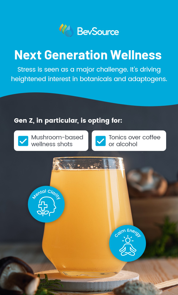 Next generation wellness: Gen Z is opting for mushroom-based wellness shots and tonics over coffee or alcohol